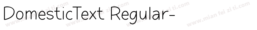 DomesticText Regular字体转换